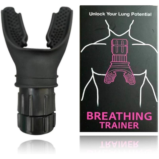Breathing Trainer, Portable Respiratory Muscle Trainer with Adjustable Resistance, Compact Lung Exercise Device, Detachable for Easy Cleaning /Portable Muscle Trainer